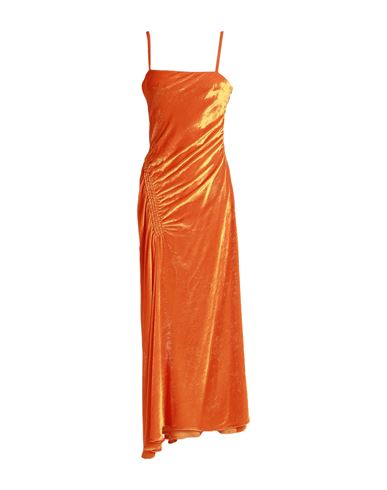Shop Proenza Schouler Woman Maxi Dress Orange Size 6 Viscose, Silk