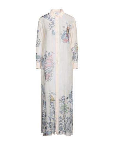 Shop Etro Woman Maxi Dress Ivory Size 6 Cotton, Silk In White