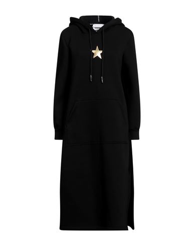 Brand Unique Woman Midi Dress Black Size 2 Cotton, Polyester