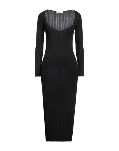 Act N°1 Woman Midi Dress Black Size 6 Wool
