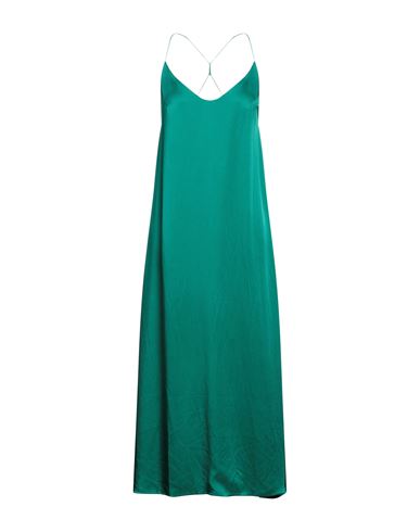 The Nina Studio Woman Midi Dress Emerald Green Size L Polyester