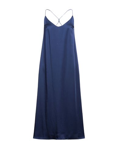 Shop The Nina Studio Woman Midi Dress Navy Blue Size L Polyester