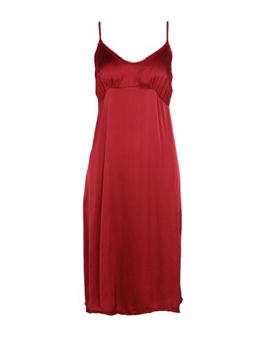 Brand Unique Woman Mini Dress Brick Red Size 4 Viscose