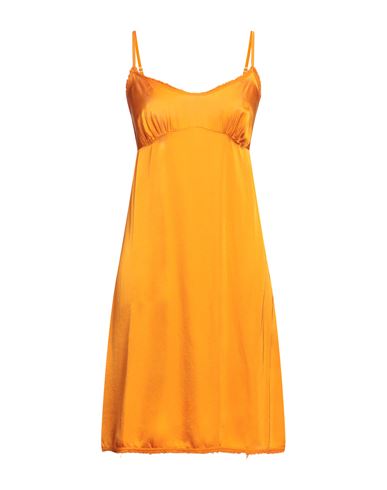 Brand Unique Woman Mini Dress Orange Size 2 Viscose