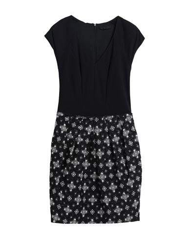 Pinko Woman Mini Dress Black Size 2 Acetate, Cotton, Polyamide, Wool, Synthetic Fibers