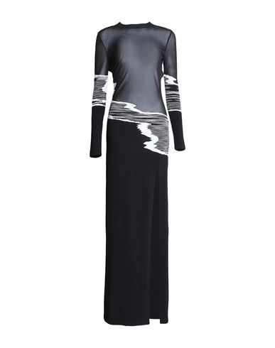 Shop Missoni Woman Maxi Dress Black Size 6 Viscose, Polyester, Polyamide