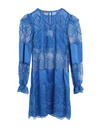 Alberta Ferretti Woman Mini Dress Bright Blue Size 6 Polyester, Silk