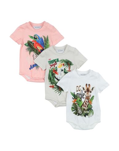 Shop Dolce & Gabbana Newborn Girl Baby Accessories Set White Size 3 Cotton
