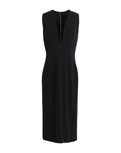 Versace Woman Midi Dress Black Size 8 Viscose, Elastane