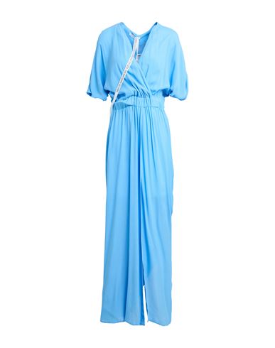 Shop Mar De Margaritas Woman Maxi Dress Light Blue Size S Viscose