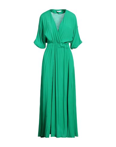 Mar De Margaritas Woman Maxi Dress Green Size Xs Viscose
