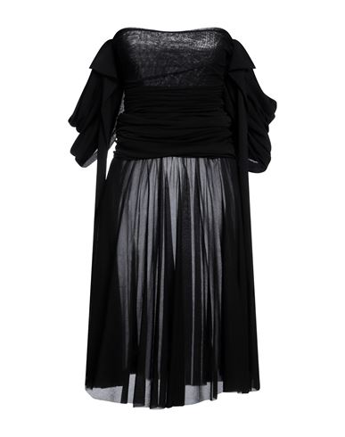 PHILOSOPHY DI LORENZO SERAFINI PHILOSOPHY DI LORENZO SERAFINI WOMAN MIDI DRESS BLACK SIZE 8 POLYAMIDE 