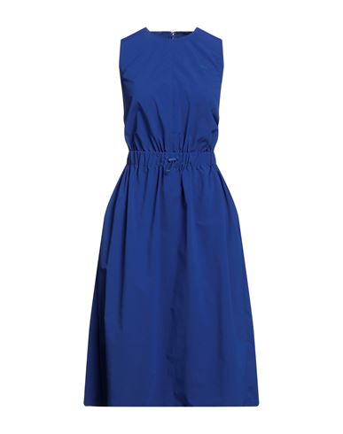 Lacoste Lve Lacoste L!ve Woman Midi Dress Navy Blue Size 4 Polyester