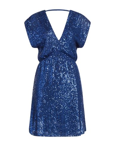 Rebel Queen Woman Mini Dress Bright Blue Size S Polyester, Elastane