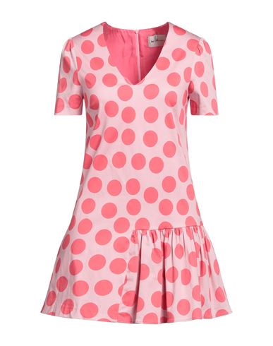 Be Blumarine Woman Mini Dress Pink Size 6 Cotton, Elastane