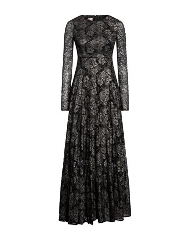 Shop Antonio Marras Woman Maxi Dress Black Size 8 Polyamide, Polyester, Elastane