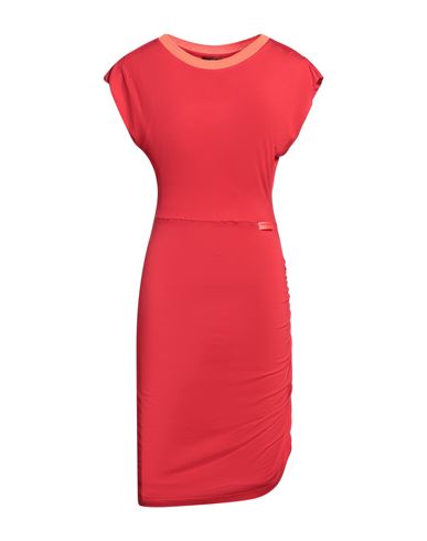 Shop Armani Exchange Woman Midi Dress Red Size M Viscose, Elastane