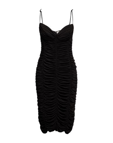 Magda Butrym Woman Midi Dress Dark Brown Size 8 Viscose, Elastane