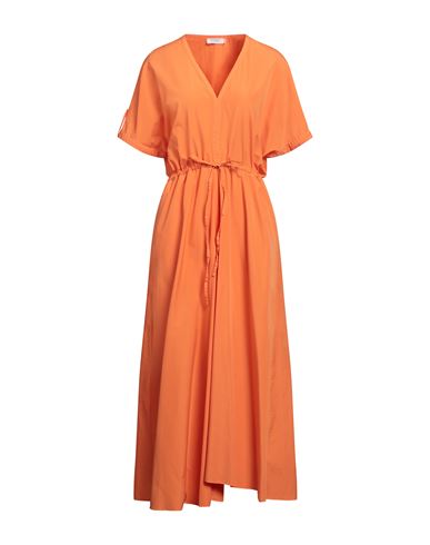 Barba Napoli Woman Maxi Dress Orange Size 8 Cotton