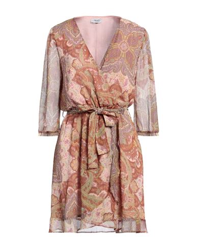 Shop Liu •jo Woman Mini Dress Brown Size 6 Polyester, Metal