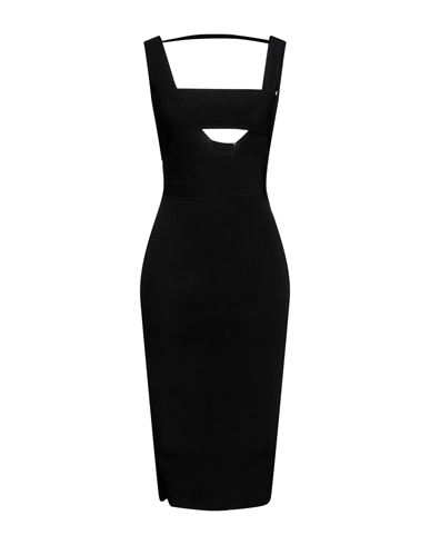 Boyarovskaya Woman Midi Dress Black Size L Viscose, Polyester