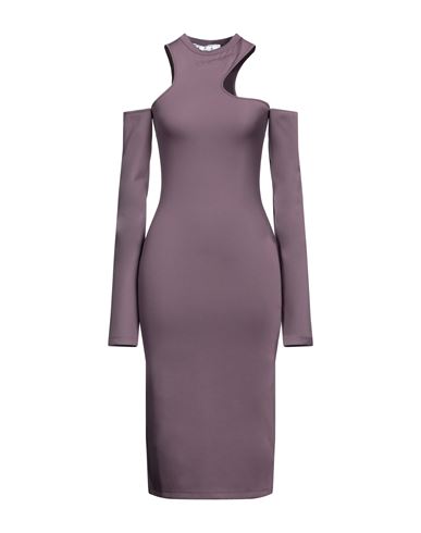 Off-white Woman Midi Dress Light Purple Size 12 Polyamide, Elastane