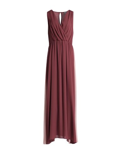 Rebel Queen Woman Maxi Dress Burgundy Size L Polyester In Red