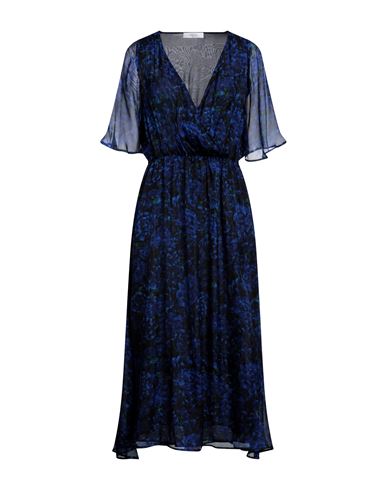 Roseanna Woman Midi Dress Blue Size 10 Silk
