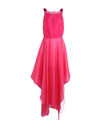 Giorgio Armani Woman Midi Dress Fuchsia Size 8 Polyester, Polyamide, Silk In Pink