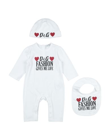 Dolce & Gabbana Newborn Girl Baby Jumpsuits & Overalls White Size 3 Cotton