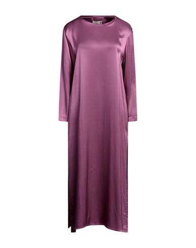 Haveone Woman Maxi Dress Mauve Size S Viscose In Purple