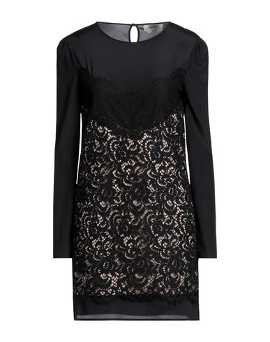 Shop Anna Molinari Woman Mini Dress Black Size 4 Modacrylic, Polyester, Viscose, Cotton