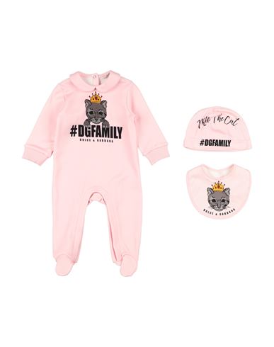 Shop Dolce & Gabbana Newborn Girl Baby Accessories Set Pink Size 3 Cotton, Elastane