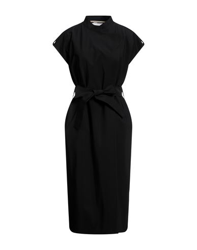Harris Wharf London Woman Overcoat Black Size 8 Polyester
