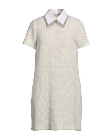 N°21 Woman Mini Dress White Size 6 Acrylic, Wool, Polyester, Cotton, Brass In Neutral