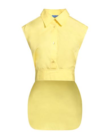 Nina Ricci Woman Shirt Yellow Size 8 Cotton