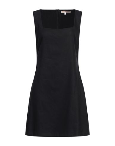 Shop Kocca Woman Mini Dress Black Size M Cotton, Linen, Elastane