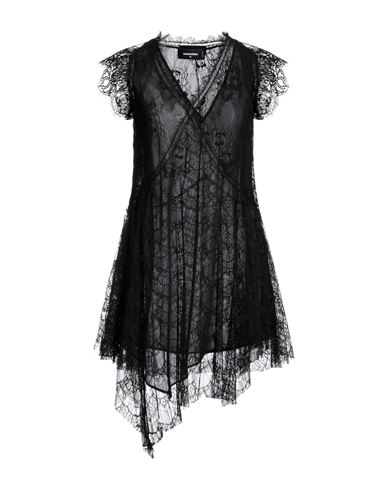 Dsquared2 Woman Mini Dress Black Size 8 Polyester, Polyamide, Cotton