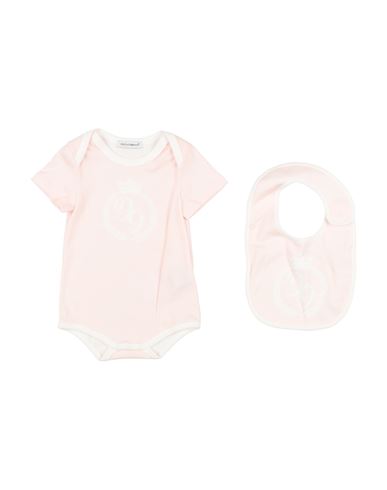 Shop Dolce & Gabbana Newborn Girl Baby Bodysuit Light Pink Size 0 Cotton