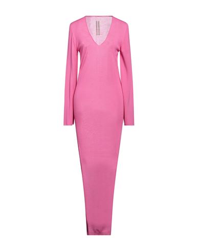 Rick Owens Woman Maxi Dress Fuchsia Size M Virgin Wool In Pink