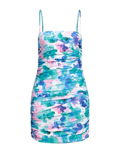 Gaelle Paris Gaëlle Paris Woman Mini Dress Azure Size 8 Polyester, Elastane In Blue