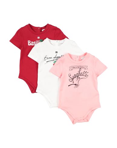 Shop Dolce & Gabbana Newborn Girl Baby Accessories Set Pink Size 3 Cotton