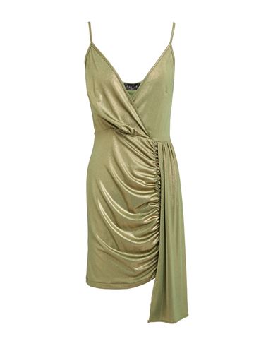 Gaelle Paris Gaëlle Paris Noir Woman Mini Dress Sage Green Size 6 Polyester, Elastane In Green