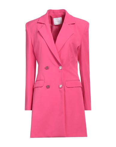 Gaelle Paris Gaëlle Paris Woman Mini Dress Fuchsia Size 6 Polyester, Elastane In Pink