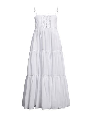 Devotion Twins Woman Maxi Dress White Size M Cotton