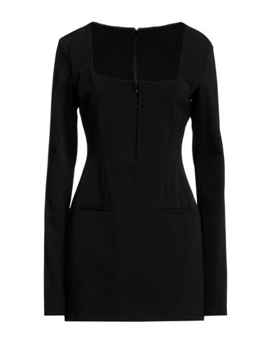 Acne Studios Woman Mini Dress Black Size 10 Polyester, Wool, Elastane