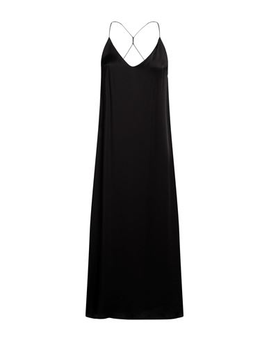 Shop The Nina Studio Woman Maxi Dress Black Size L Silk
