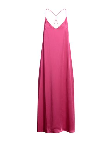 Shop The Nina Studio Woman Maxi Dress Fuchsia Size M Silk In Pink