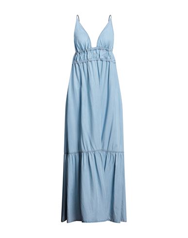 Gaelle Paris Gaëlle Paris Woman Maxi Dress Light Blue Size 10 Lyocell In Blue