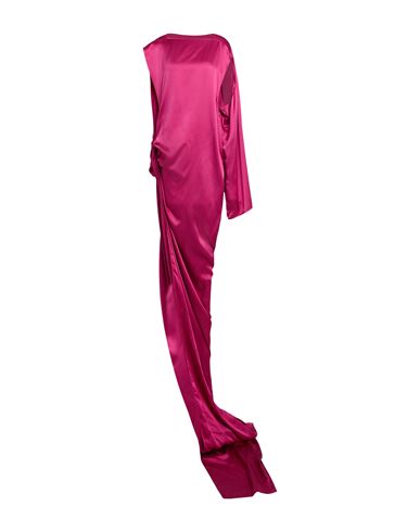 Shop Rick Owens Woman Mini Dress Fuchsia Size 8 Silk In Pink